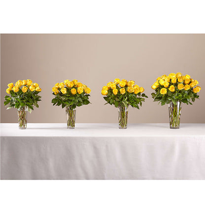 Long Stem Yellow Rose Bouquet –  Rainbow Flower Shop, Huron SD