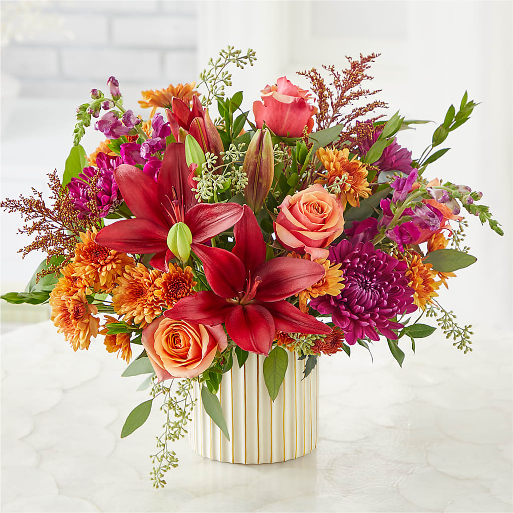 Burgundy Landscape Bouquet –  Rainbow Flower Shop, Huron SD