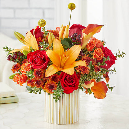 Scarlet Skies Bouquet –  Rainbow Flower Shop, Huron SD