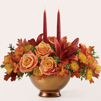 Harvest Table Centerpiece –  Rainbow Flower Shop, Huron SD