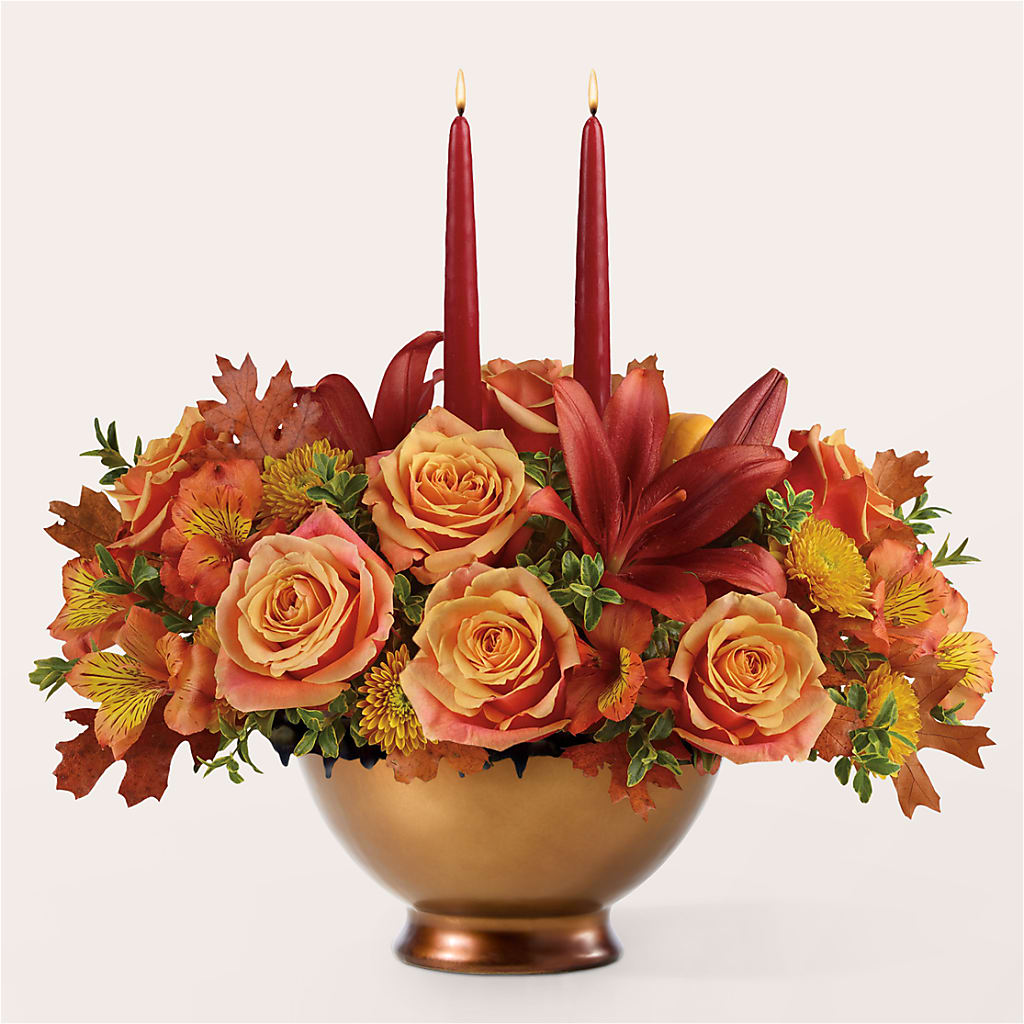 Harvest Table Centerpiece –  Rainbow Flower Shop, Huron SD