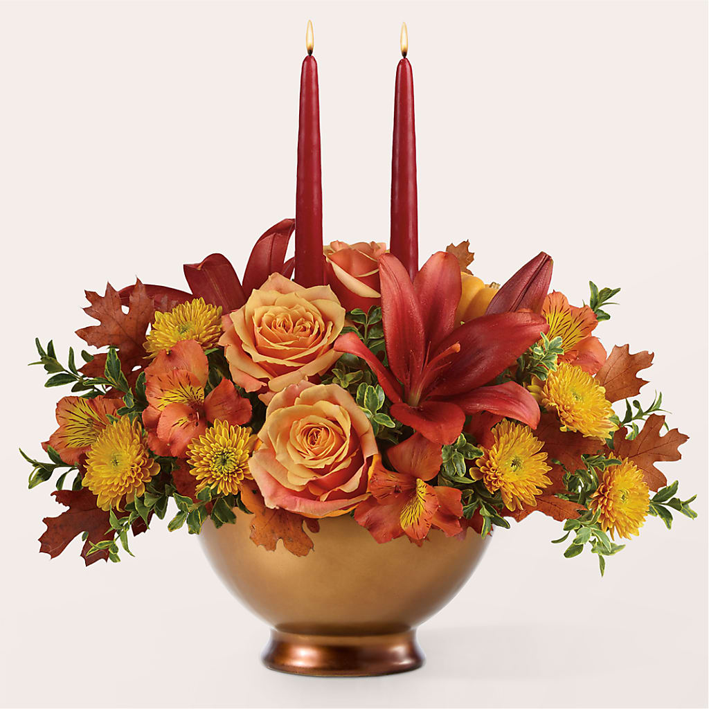 Harvest Table Centerpiece –  Rainbow Flower Shop, Huron SD