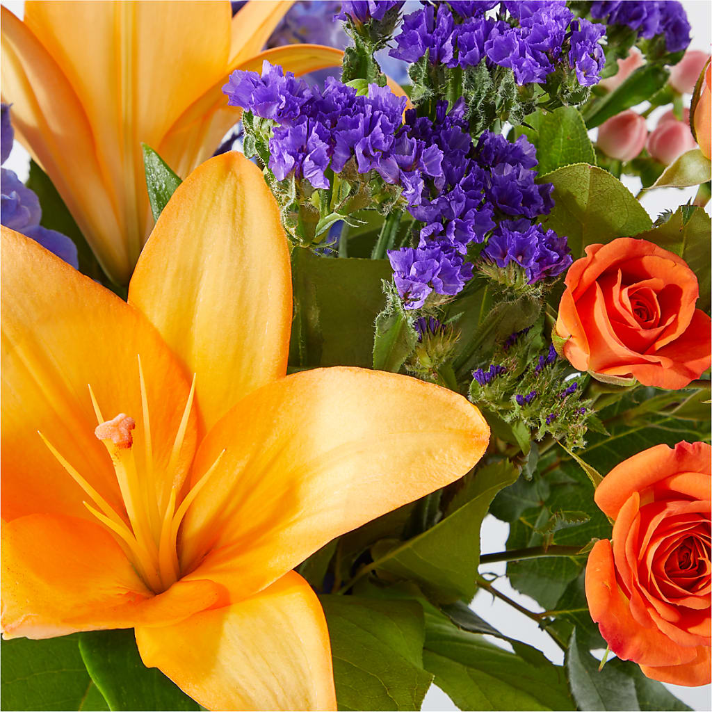 Radiant Citrus Bouquet –  Rainbow Flower Shop, Huron SD