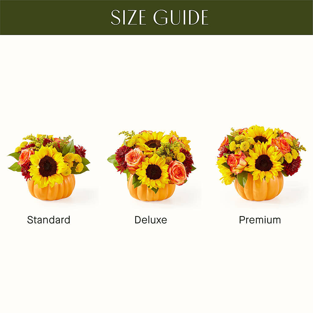 Golden Gourd Pumpkin Bouquet –  Rainbow Flower Shop, Huron SD