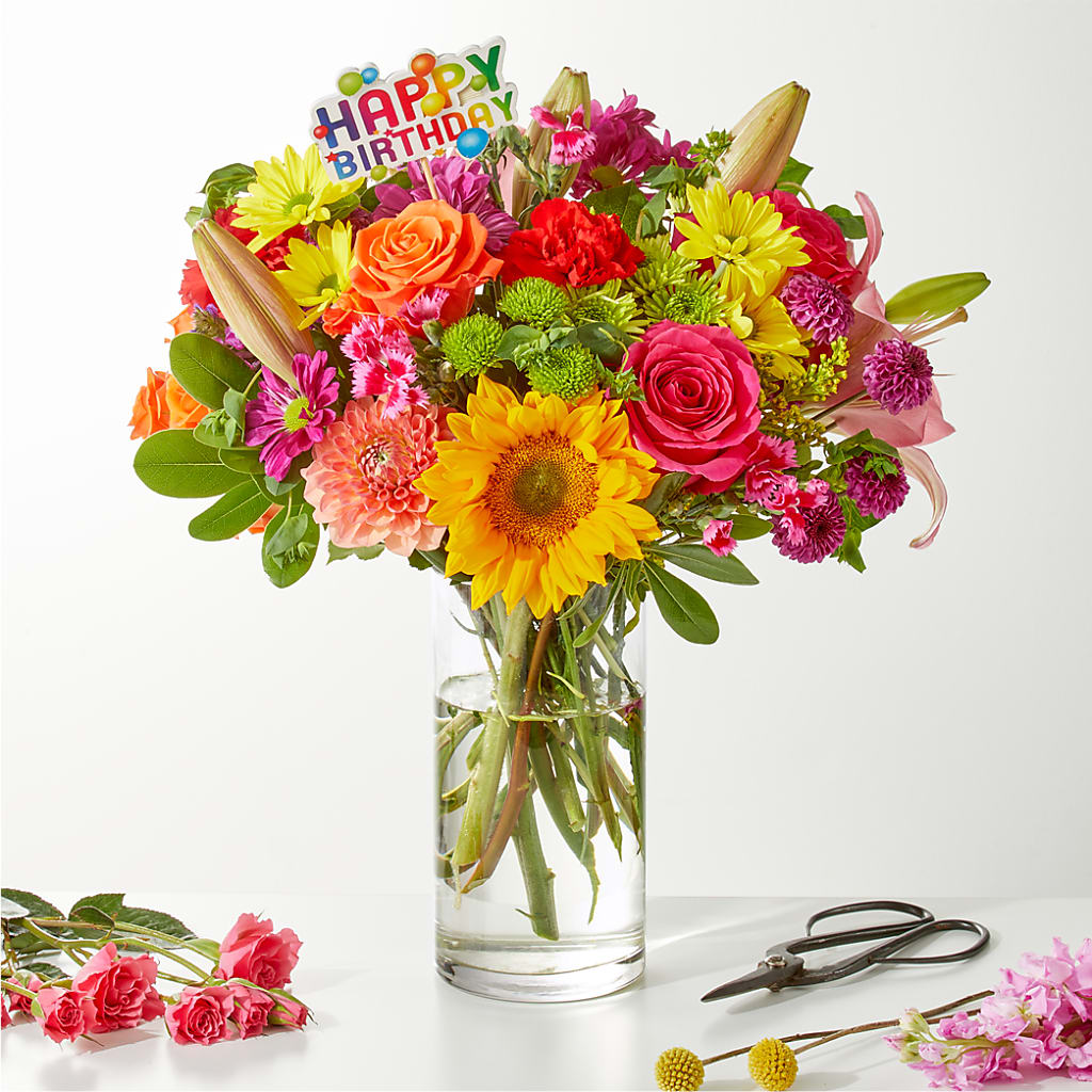 Cue the Confetti - A Florist Original –  Rainbow Flower Shop, Huron SD