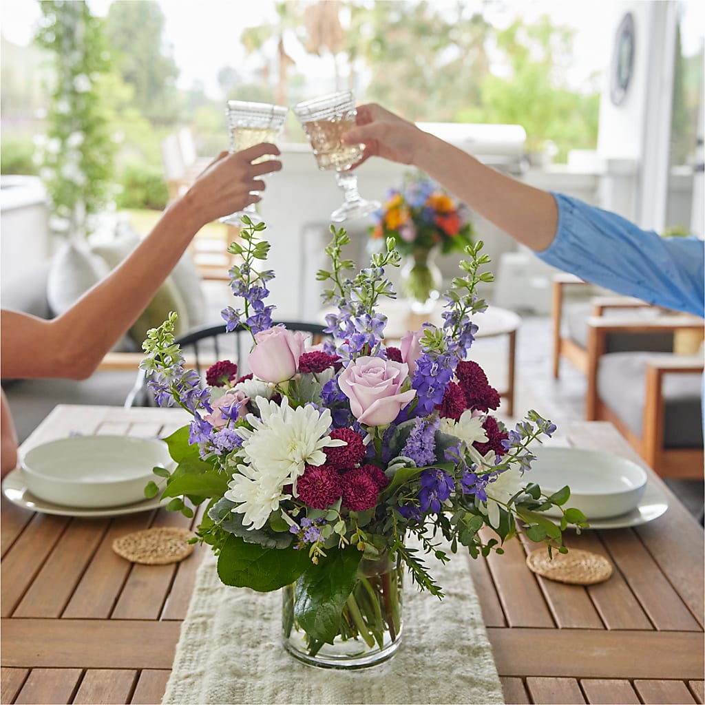 Violet Frost Bouquet –  Rainbow Flower Shop, Huron SD