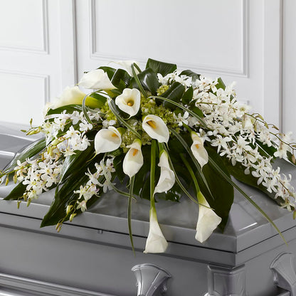 Angel Wings Casket Spray –  Rainbow Flower Shop, Huron SD