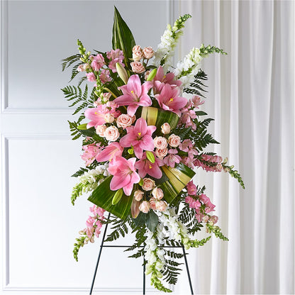 Elegant Embrace Standing Spray –  Rainbow Flower Shop, Huron SD