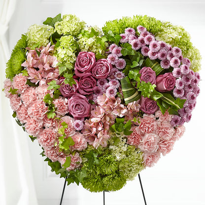 Heartwarming Standing Heart –  Rainbow Flower Shop, Huron SD