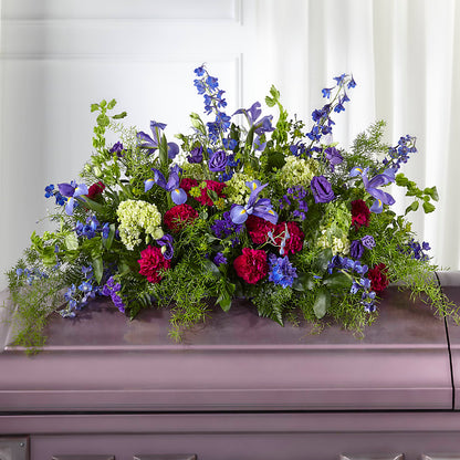 Always Treasured Casket Spray –  Rainbow Flower Shop, Huron SD