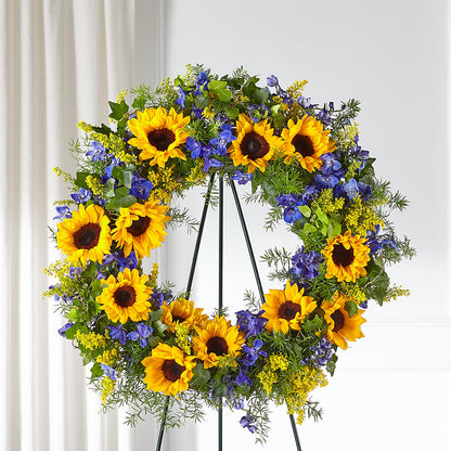 Bright Rays Wreath –  Rainbow Flower Shop, Huron SD