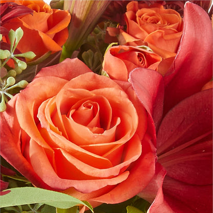 Crimson Leaves Bouquet –  Rainbow Flower Shop, Huron SD