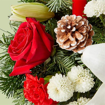 Seasonal Festivities Centerpiece –  Rainbow Flower Shop, Huron SD