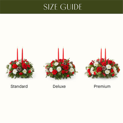 Holiday Soiree Centerpiece –  Rainbow Flower Shop, Huron SD