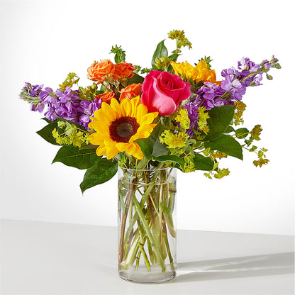 Vibrant Greetings Bouquet –  Rainbow Flower Shop, Huron SD