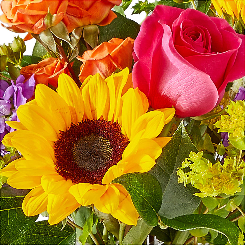 Vibrant Greetings Bouquet –  Rainbow Flower Shop, Huron SD