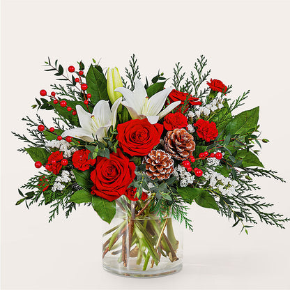 Best in Snow Bouquet –  Rainbow Flower Shop, Huron SD